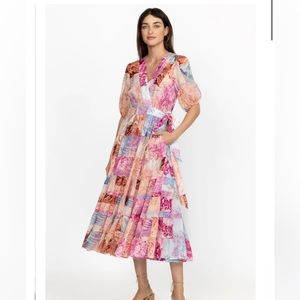 Johnny Was Annalise Midi Dress S, NWT